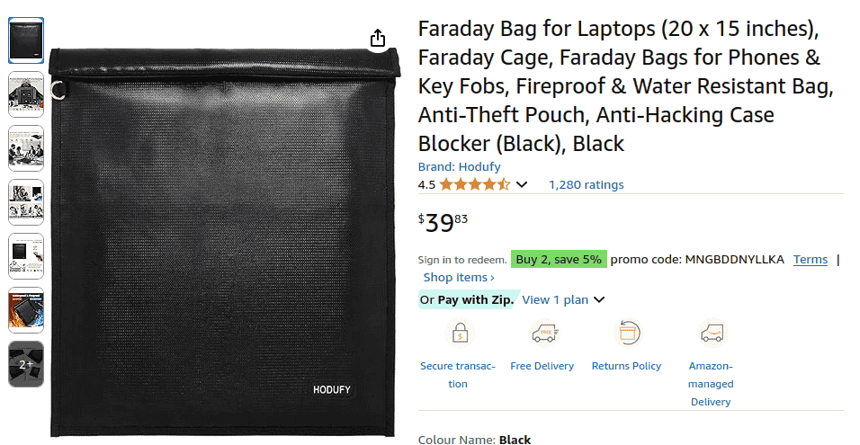 Faraday Bag